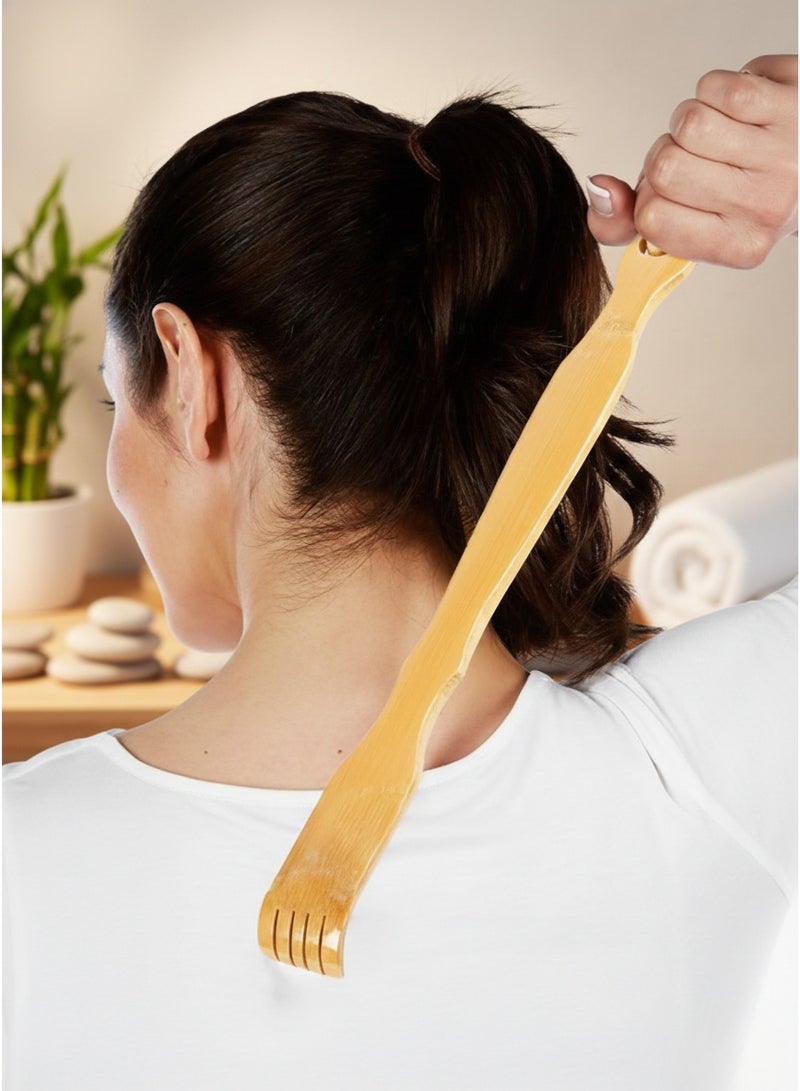 أداة خدش يدوي للظهر مع مدلك بعجلات – لتخفيف الحكة والتوتر العضلي . - Image 4